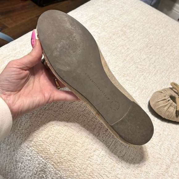 Stella McCartney flats rare linen burlap size 38 -7 - Picture 3 of 10